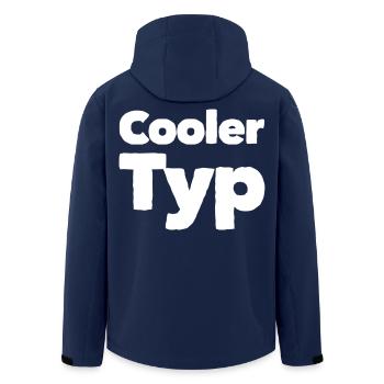 COOLER TYP - Recycelte Männer Softshell-Jacke von Stanley/Stella - Navy - Hinten - AI Model Male 185 light (185cm)
