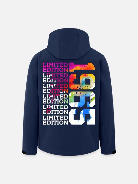 LIMITED EDITION 1965 61 JAHRE 61. GEBURTSTAG - Recycelte Männer Softshell-Jacke von Stanley/Stella - Navy