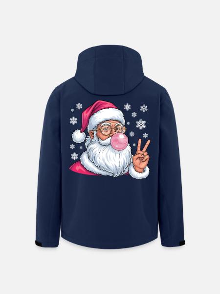 Weihnachtsmann Bubble Gum - Recycelte Männer Softshell-Jacke von Stanley/Stella - Navy