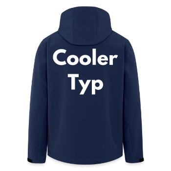 COOLER TYP - Recycelte Männer Softshell-Jacke von Stanley/Stella - Navy - Hinten - AI Model Male 185 light (185cm)