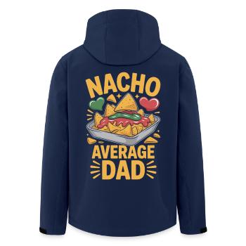 Nacho Average Dad Lustiges Design - Recycelte Männer Softshell-Jacke von Stanley/Stella - Navy - Hinten - AI Model Male 185 light (185cm)