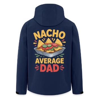 Nacho Average Dad Lustiges Design - Recycelte Männer Softshell-Jacke von Stanley/Stella - Navy - Hinten - AI Model Male 185 light (185cm)