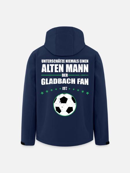 Mönchengladbach Geschenk Hooligan Ultras Retro - Recycelte Männer Softshell-Jacke von Stanley/Stella - Navy