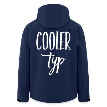 COOLER TYP - Recycelte Männer Softshell-Jacke von Stanley/Stella - Navy - Hinten - AI Model Male 185 light (185cm)