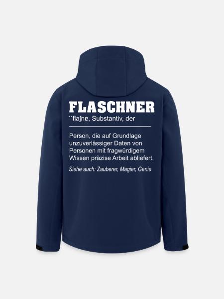 Flaschner lustige Definition - Recycelte Männer Softshell-Jacke von Stanley/Stella - Navy