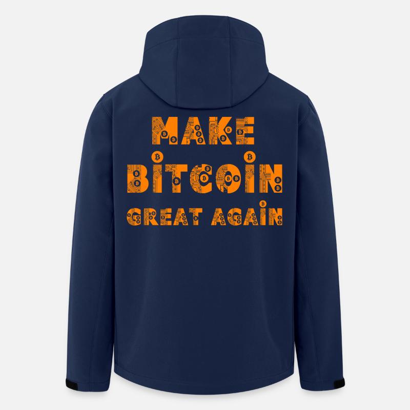 Make Bitcoin Great Again  - Recycelte Männer Softshell-Jacke von Stanley/Stella - Navy