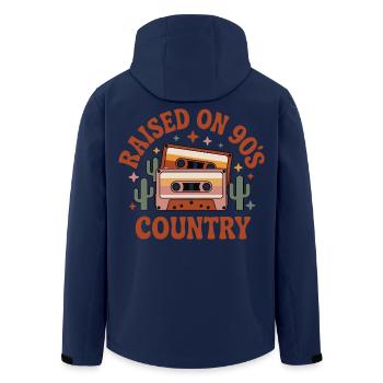 Cassette hip hop enregistrée sur le R&B des années 90 - Veste softshell homme en polyester recyclé Stanley/Stella - marine - Dos - AI Model Male 185 light (185cm)