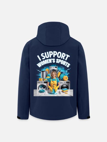 I Support Women's Sports Unwearable Bootleg - Recycelte Männer Softshell-Jacke von Stanley/Stella - Navy