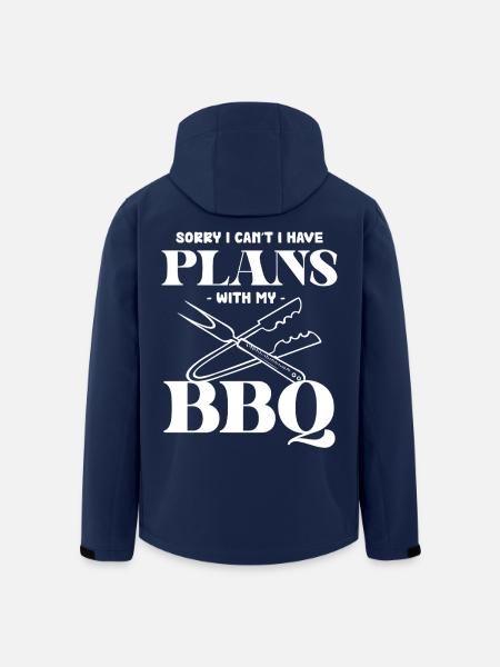 BBQ Pläne: Grillabend Ausrede - Recycelte Männer Softshell-Jacke von Stanley/Stella - Navy