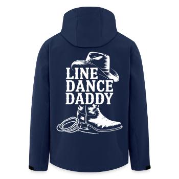 Cowboy Line Dance Daddy Motiv - Recycelte Männer Softshell-Jacke von Stanley/Stella - Navy - Hinten - AI Model Male 185 light (185cm)