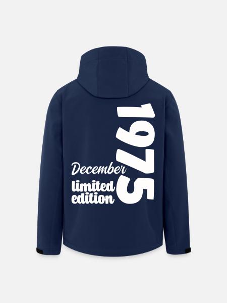Geburtstag Dezember 1975 Limited Edition Geschenk - Recycelte Männer Softshell-Jacke von Stanley/Stella - Navy
