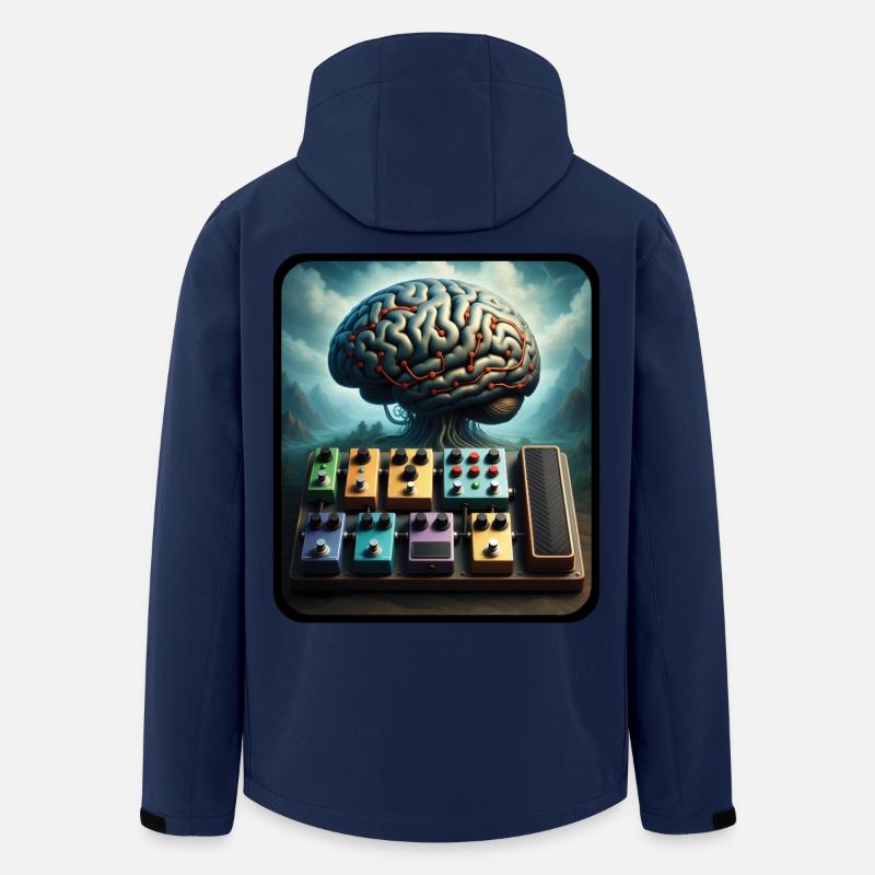 PEDALBOARD TREE – Ton & Bild - Recycelte Männer Softshell-Jacke von Stanley/Stella - Navy