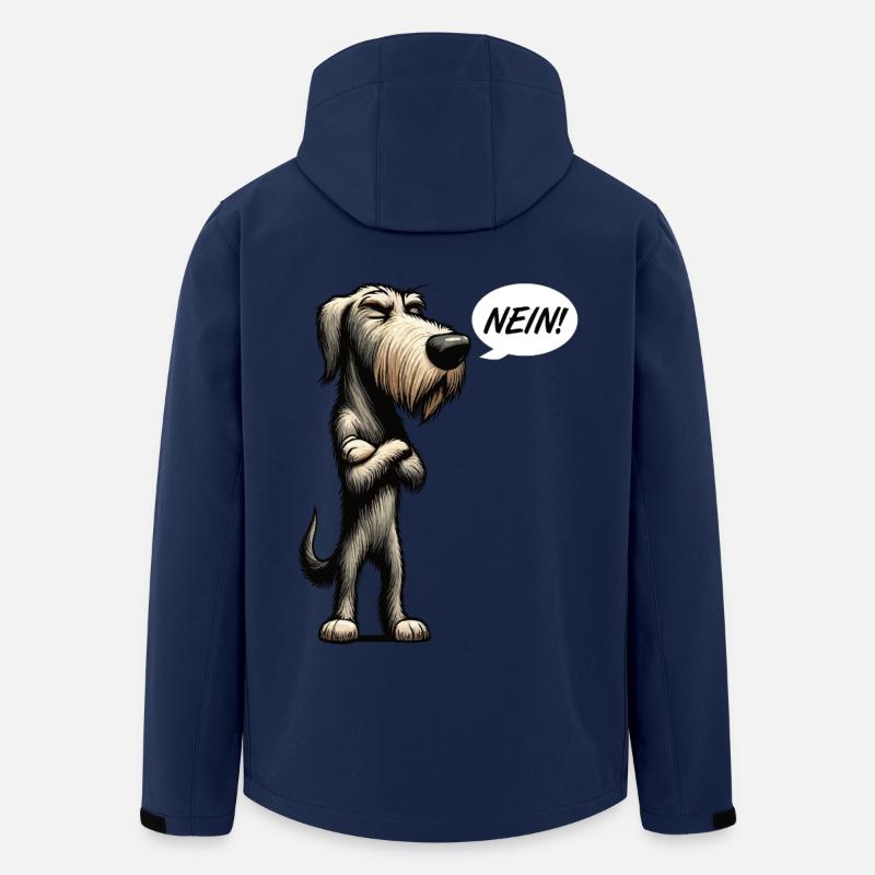 Nein Irischer Wolfshund Wolfshundbesitzer  - Recycelte Männer Softshell-Jacke von Stanley/Stella - Navy