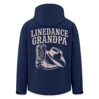 Linedance Opa Boots - Recycelte Männer Softshell-Jacke von Stanley/Stella - Navy - Hinten - AI Model Male 185 light (185cm)
