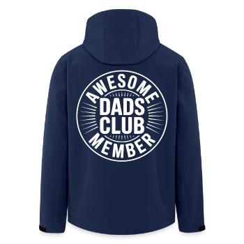 Väterclub Mitglied Abzeichen - Recycelte Männer Softshell-Jacke von Stanley/Stella - Navy - Hinten - AI Model Male 185 light (185cm)