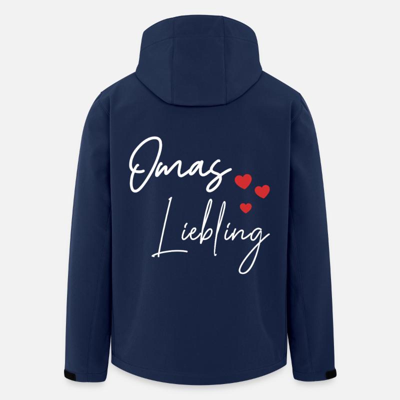 Omas Liebling Spruch  - Recycelte Männer Softshell-Jacke von Stanley/Stella - Navy