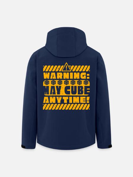 Speedcubing Speed Cube Warning May Cube Anytime - Recycelte Männer Softshell-Jacke von Stanley/Stella - Navy