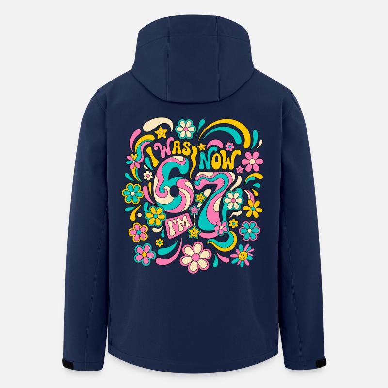 Six Seven Meme 6-7 - Men’s Recycled Softshell Jacket by Stanley/Stella - navy