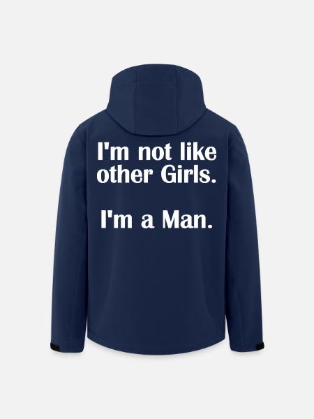 I‘m not like other Girls - Gender Meme Motiv - Recycelte Männer Softshell-Jacke von Stanley/Stella - Navy