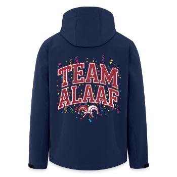 Team Alaaf Cologne - Men’s Recycled Softshell Jacket by Stanley/Stella - navy - Back - AI Model Male 185 light (185cm)