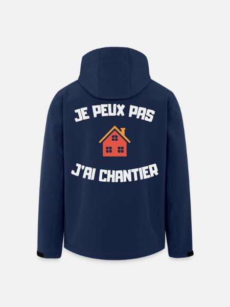 Ich kann nicht, ich habe eine Heim-DIY-Humor-Seite - Recycelte Männer Softshell-Jacke von Stanley/Stella - Navy