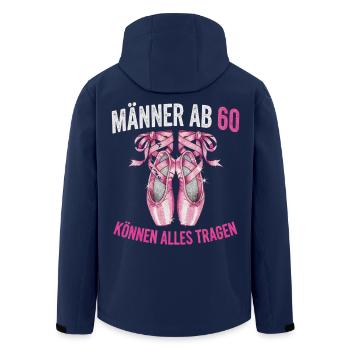 Männer 60 Alles Tragen - Recycelte Männer Softshell-Jacke von Stanley/Stella - Navy - Hinten - AI Model Male 185 light (185cm)