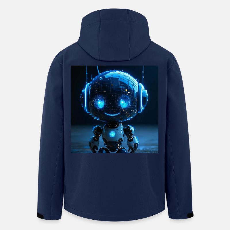 Roboter-KI-Datensniffer - Recycelte Männer Softshell-Jacke von Stanley/Stella - Navy