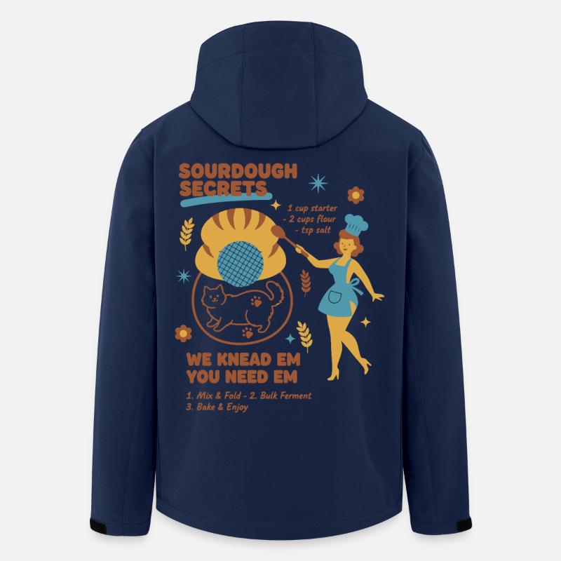 Sourdough Secrets Bread Baking Baker Sourdough - Men’s Recycled Softshell Jacket by Stanley/Stella - navy