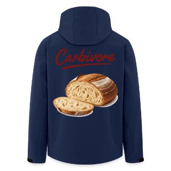 sourdough Bread Baking Carbivore Baker Local - Men’s Recycled Softshell Jacket by Stanley/Stella - navy - Back - AI Model Male 185 light (185cm)