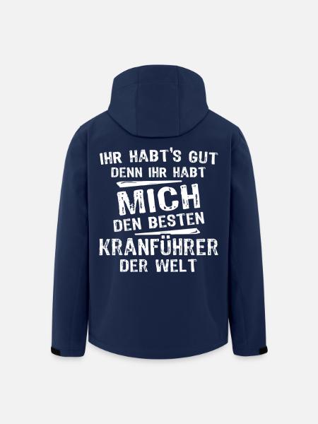 Kranführer - Recycelte Männer Softshell-Jacke von Stanley/Stella - Navy