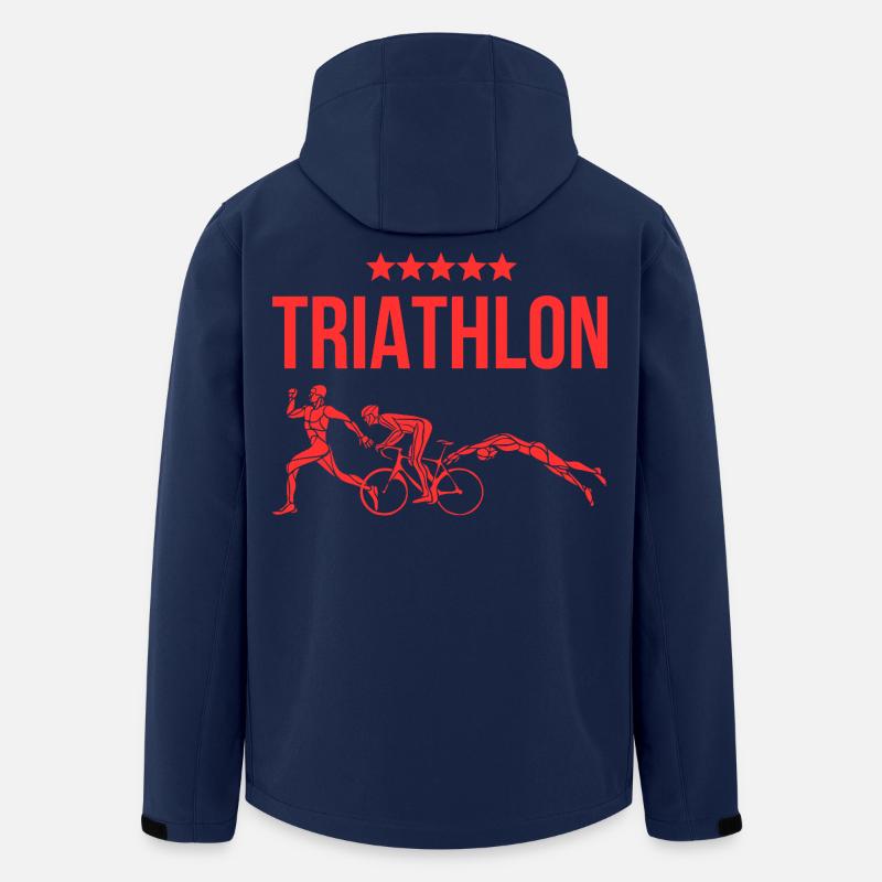 Triathlon - Recycelte Männer Softshell-Jacke von Stanley/Stella - Navy