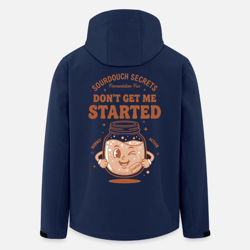 Sourdough Bread Baking Baker Starter - Men’s Recycled Softshell Jacket by Stanley/Stella - navy