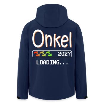 Werdender Onkel 2027 loading ich werde Onkel - Recycelte Männer Softshell-Jacke von Stanley/Stella - Navy - Hinten - AI Model Male 185 light (185cm)