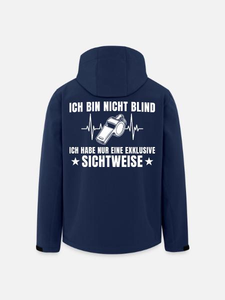 Schiedsrichter Exklusive Sichtweise – Schiri - Recycelte Männer Softshell-Jacke von Stanley/Stella - Navy