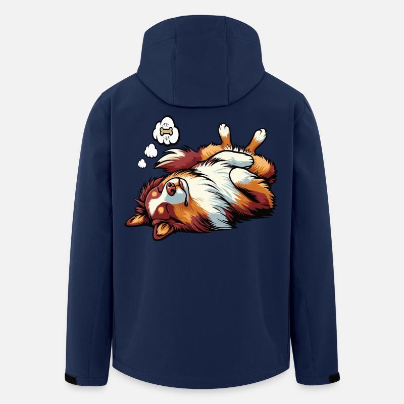 Australian Shepherd Aussie Aussiebesitzer Aussies - Recycelte Männer Softshell-Jacke von Stanley/Stella - Navy