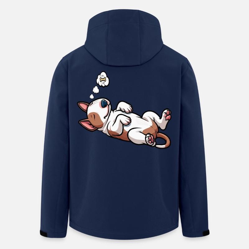 Miniatur Bullterrier Bully Bullterrierbesitzer - Recycelte Männer Softshell-Jacke von Stanley/Stella - Navy