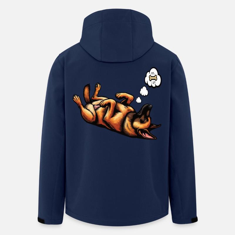Malinois Belgischer Schäferhund Malinoisbesitzer - Recycelte Männer Softshell-Jacke von Stanley/Stella - Navy