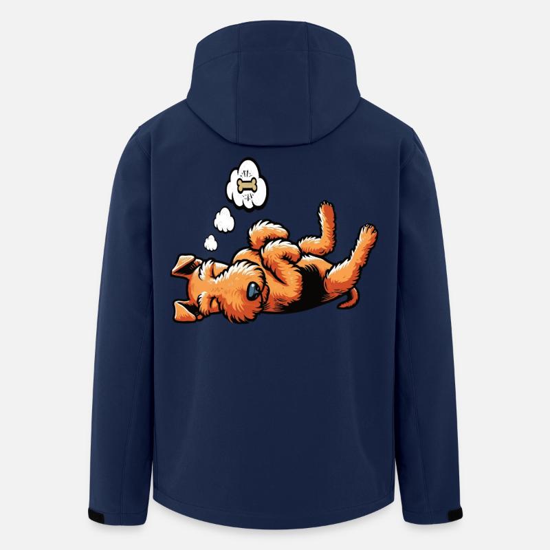 Airedale Terrier Airedales Airedale Lover - Men’s Recycled Softshell Jacket by Stanley/Stella - navy