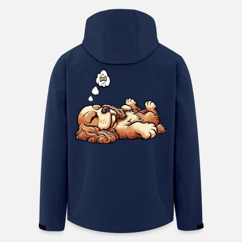 Cocker Spaniel Cockerhund Cocker Spaniel Besitzer - Recycelte Männer Softshell-Jacke von Stanley/Stella - Navy