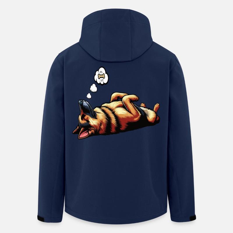 Deutscher Schäferhund Schäferhunde Schäferhunde - Recycelte Männer Softshell-Jacke von Stanley/Stella - Navy