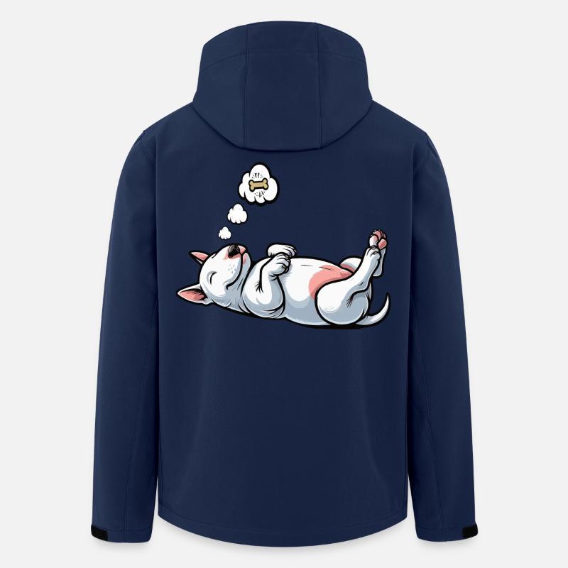 Miniatur Bullterrier Bully Bullterrierbesitzer - Recycelte Männer Softshell-Jacke von Stanley/Stella - Navy