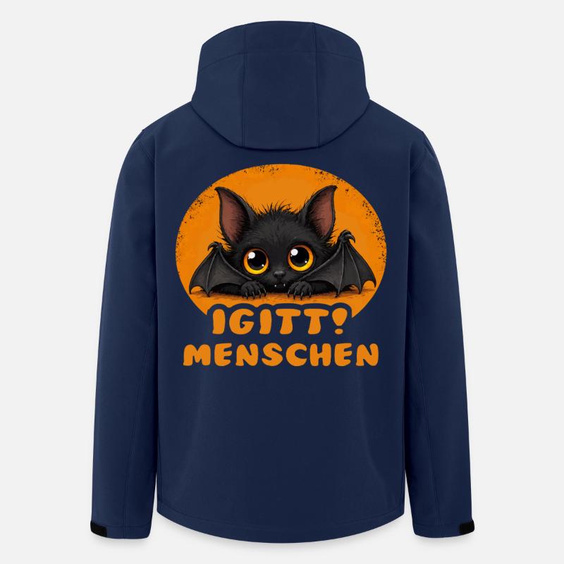 Lustige Igitt ! Menschen Fledermaus - Recycelte Männer Softshell-Jacke von Stanley/Stella - Navy