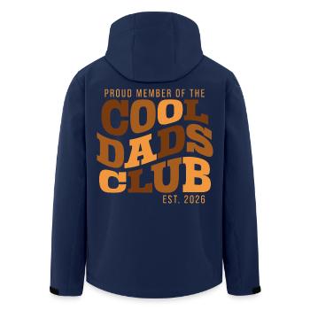 Cool Dads Club - Dad 2026 Gift - Men’s Recycled Softshell Jacket by Stanley/Stella - navy - Back - AI Model Male 185 light (185cm)