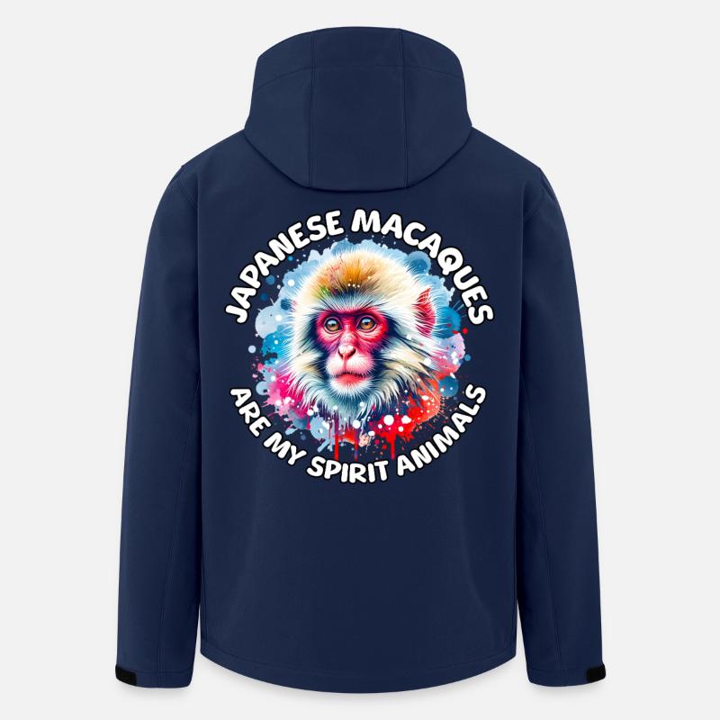 Lustige Japanmakak Sprüche - Recycelte Männer Softshell-Jacke von Stanley/Stella - Navy