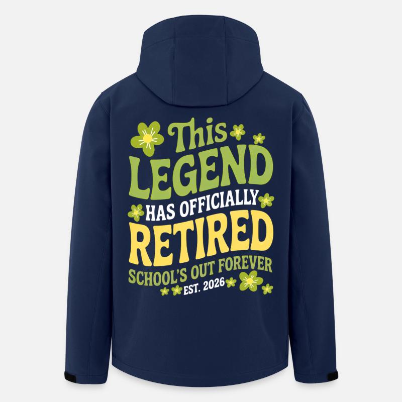 Lehrer-Ruhestandsgeschenke für Lehrer Ruhestand - Recycelte Männer Softshell-Jacke von Stanley/Stella - Navy
