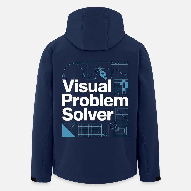 Graphic Designer Visual Problem Creative Designer - Recycelte Männer Softshell-Jacke von Stanley/Stella - Navy
