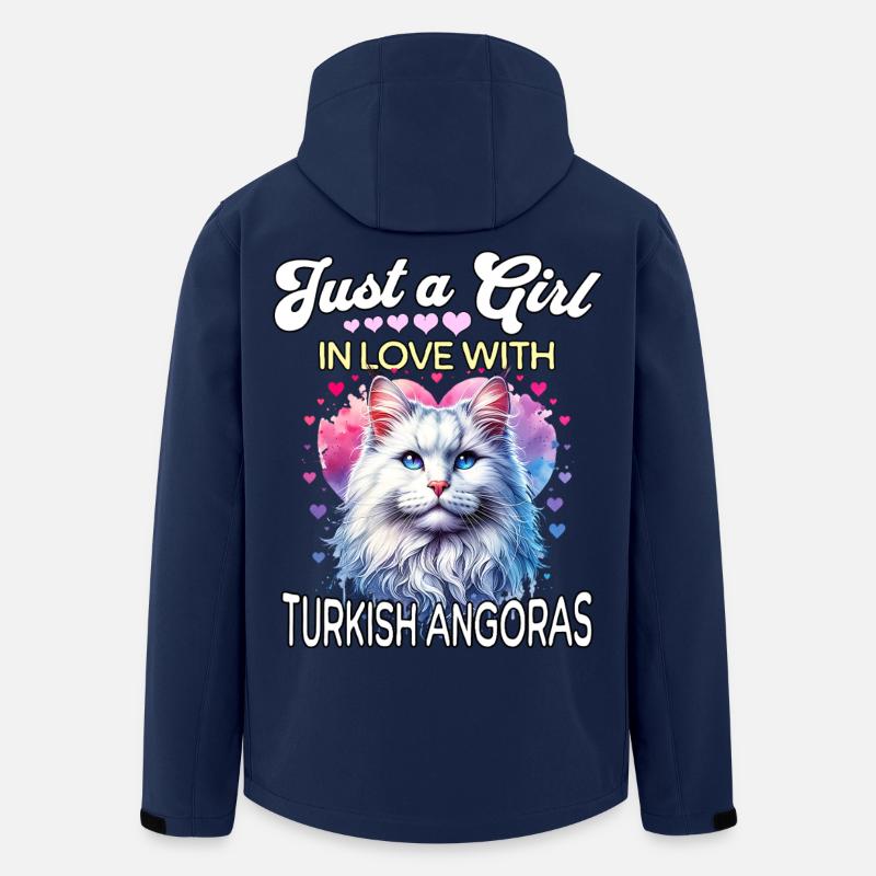 Fille-chat angora turque - Veste softshell homme en polyester recyclé Stanley/Stella - marine
