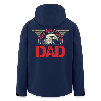 Veterans Day Für Republikaner Dad - Recycelte Männer Softshell-Jacke von Stanley/Stella - Navy - Hinten - AI Model Male 185 light (185cm)