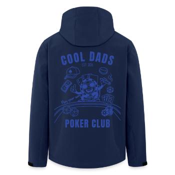 Cool dads Poker club dad_shirt Fathers_day Tee - Recycelte Männer Softshell-Jacke von Stanley/Stella - Navy - Hinten - AI Model Male 185 light (185cm)