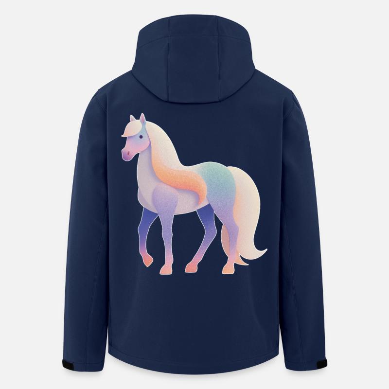 Cheval - Veste softshell homme en polyester recyclé Stanley/Stella - marine